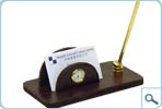 Name Card Holder With Clock & Pen